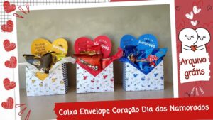 Caixa Envelope Coração – Dia dos Namorados
