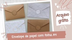 Como Fazer Envelope de Papel com Folha A4