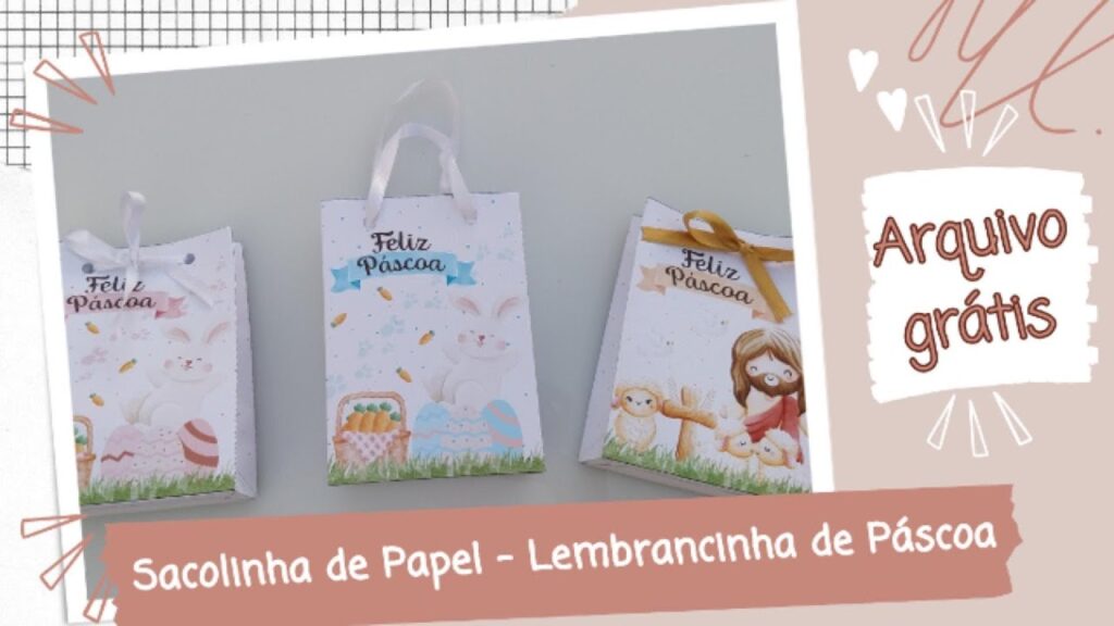Sacolinha de Papel – Lembrancinha de Páscoa