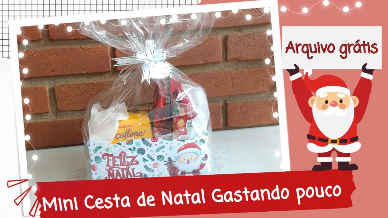 Cesta de Natal Personalizada – Lembrancinha de Natal