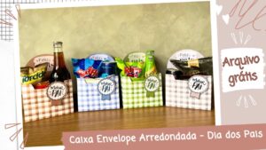 Caixa Envelope Arredondada de Dia dos Pais