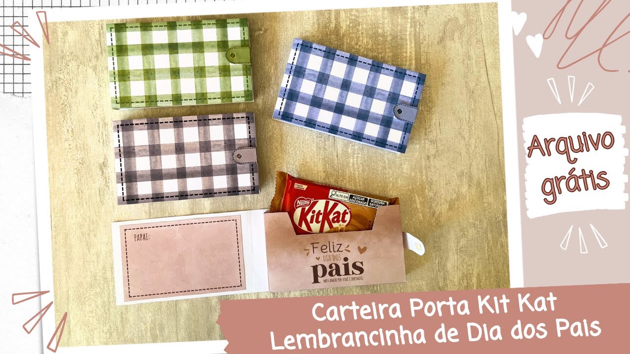 Carteira Porta KitKat de Dia dos Pais
